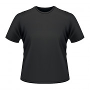 Black cotton t-shirt 2-sided